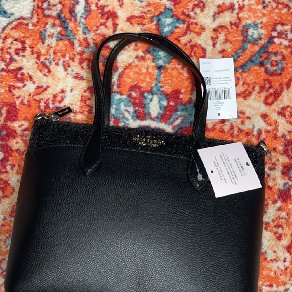 Kate Spade Black Satchel with Structured Design
